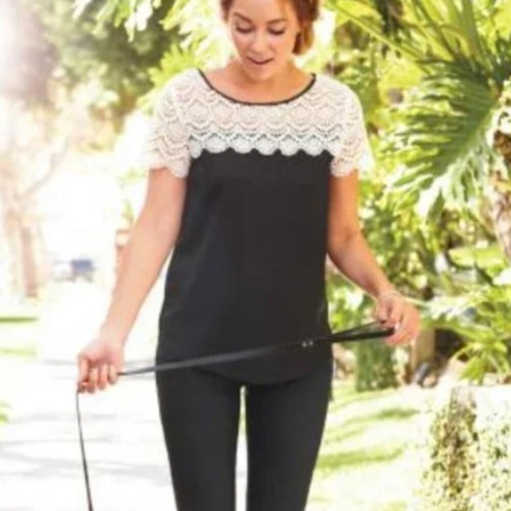 LC Lauren Conrad satin top